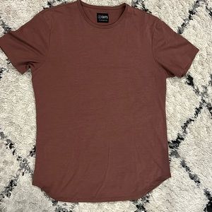Cuts Elongated short sleeve - Maroon
